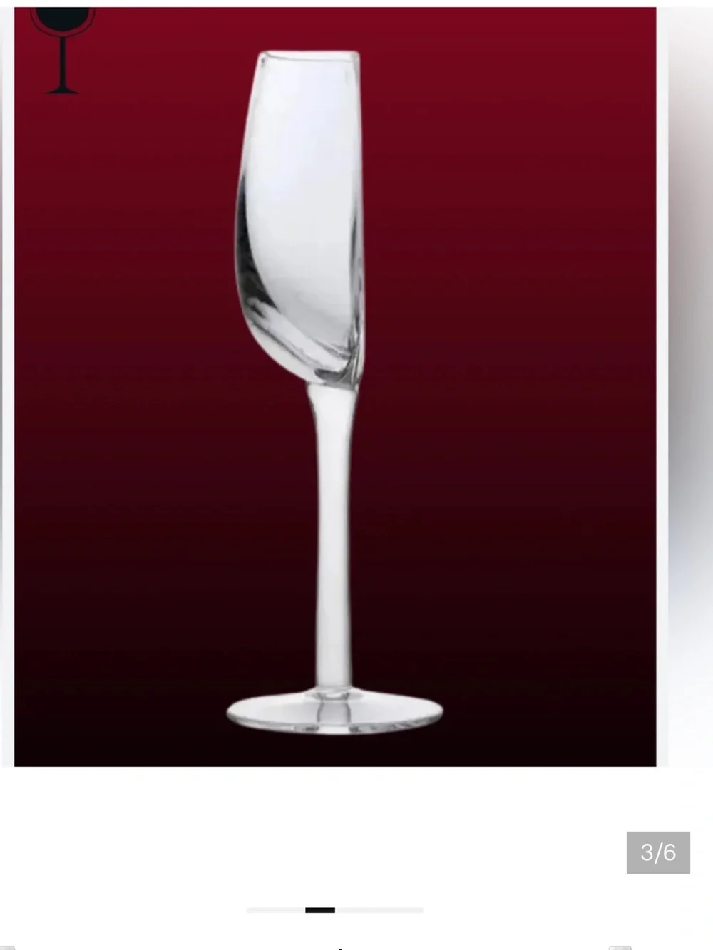 Set of 2 Clear Half Wine Glasses - Elegant Stemware